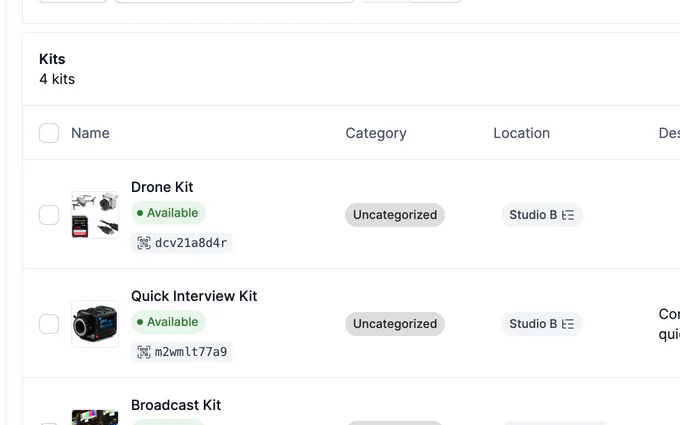 The kits list: drone, interview, broadcast and video production kits