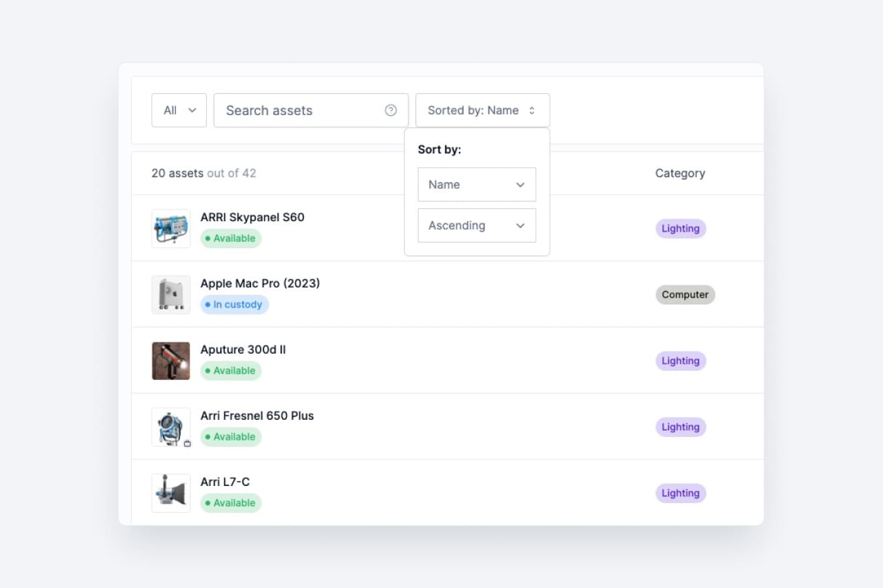 Sorting your inventory is here!